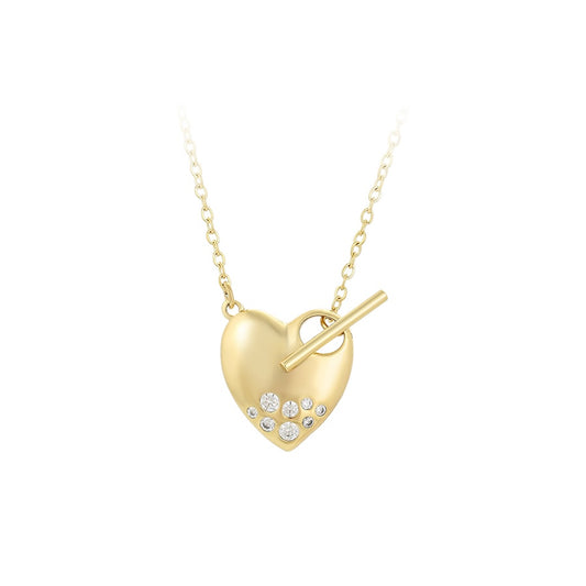 Crisbel Heart Gold Necklace