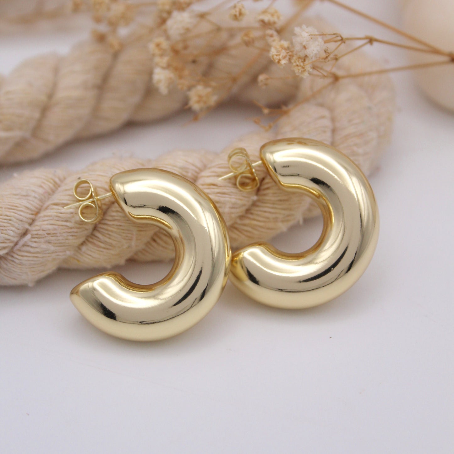 Harriet Chunky Hoop Earrings