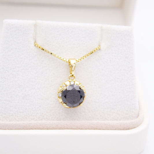 Amnette Necklace- Negro