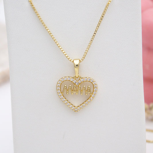 Mama Heart Necklace