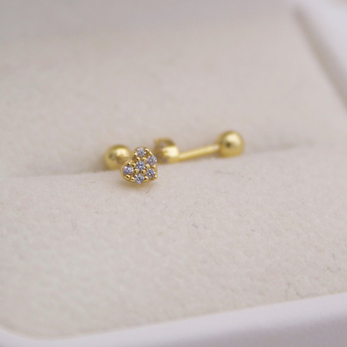 Dianty mini Heart Piercing Earrings