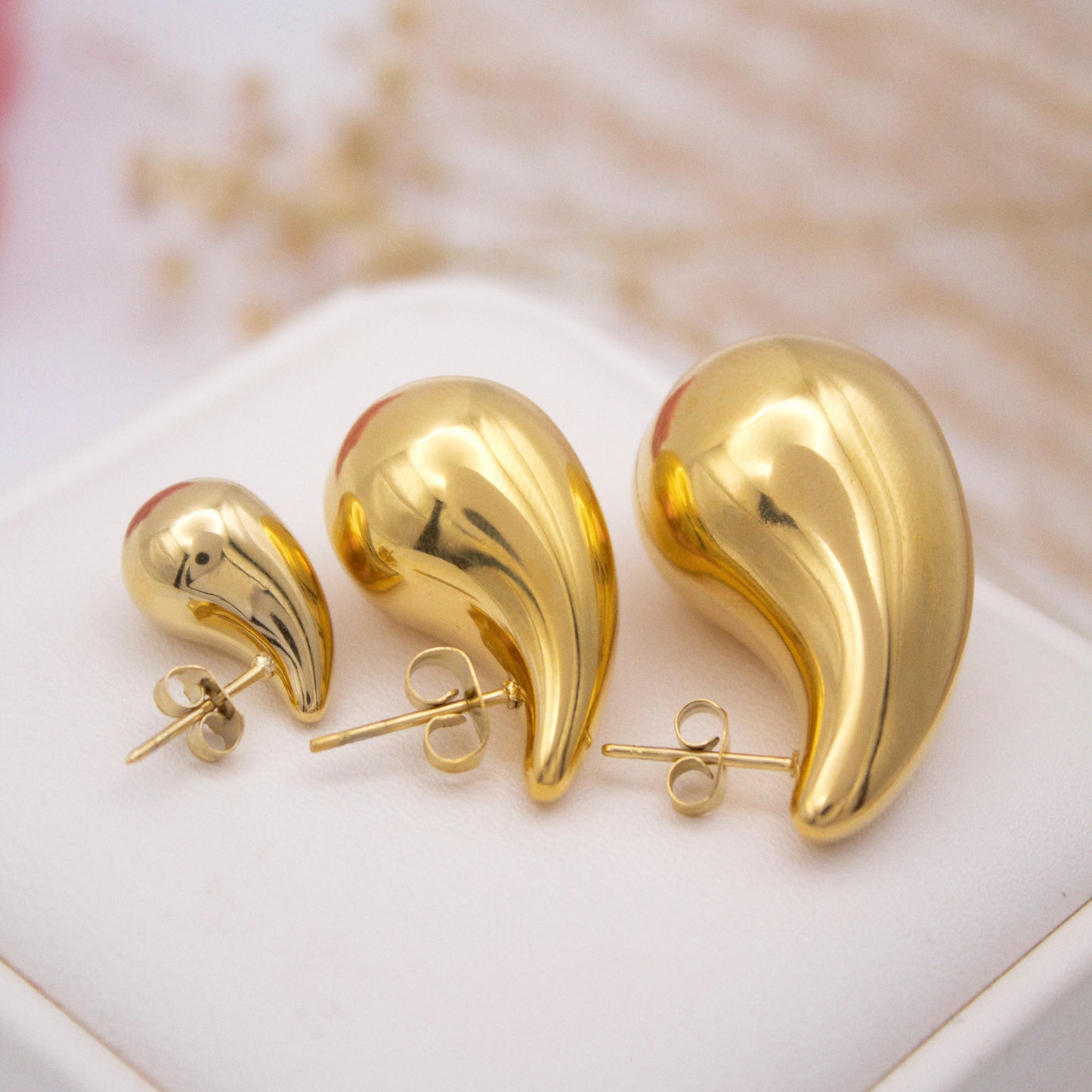 Saveria Gold Drop Earrings
