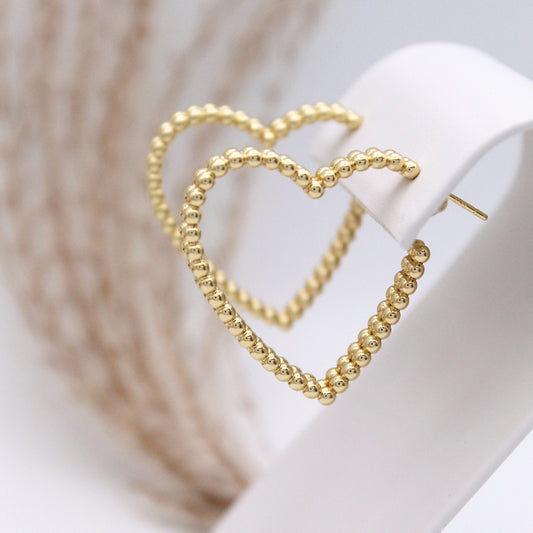 Heartly Hoop Earrings
