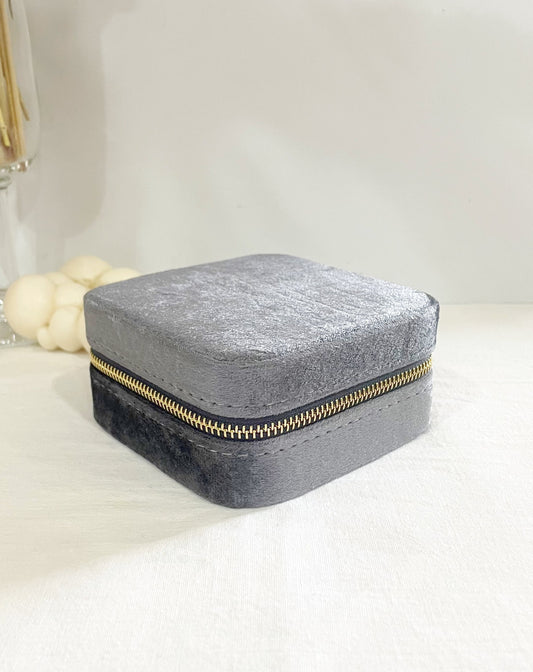 Joyero de viaje - Gris Velvet