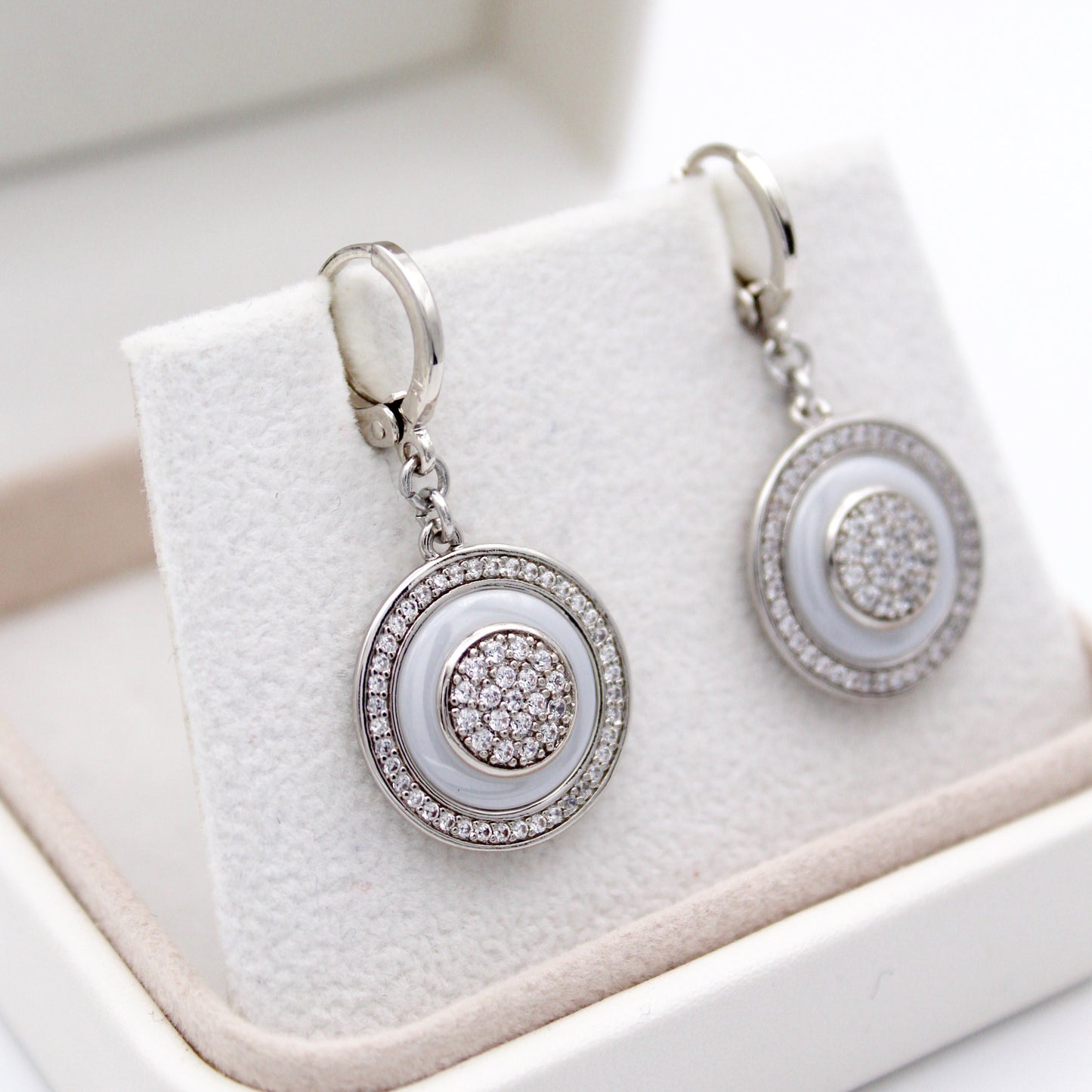 Marionne Silver Huggie Earrings