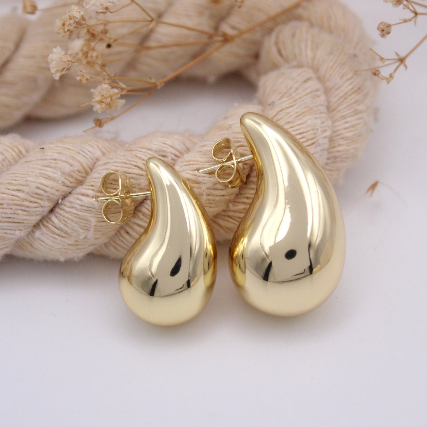 Bottega Gold Drop Earrings