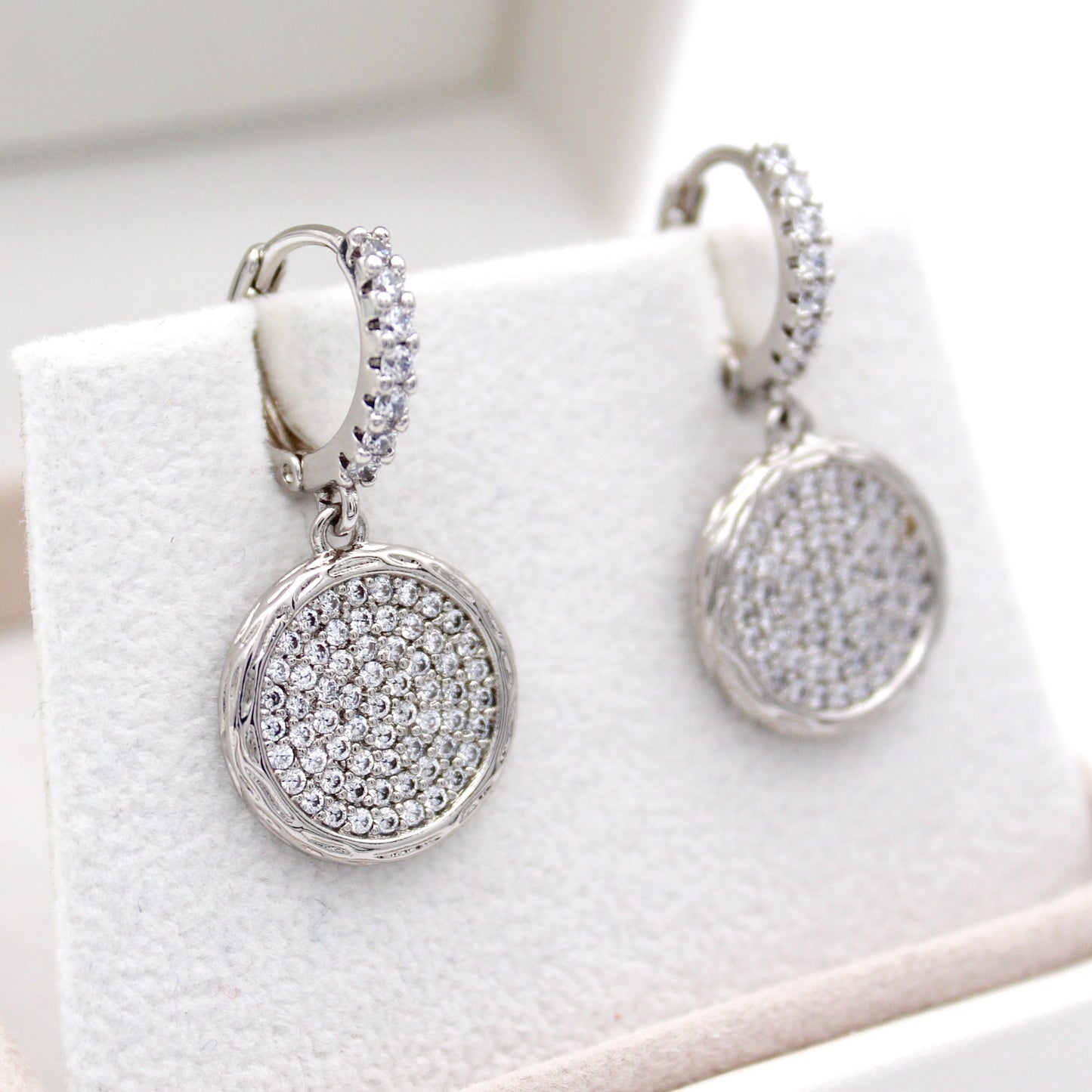 Bernie Silver Huggie Earrings