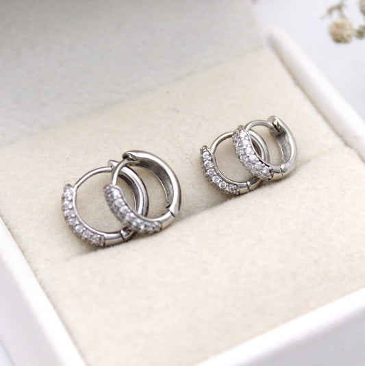 Althea Silver Piercing Earrings (6 mm)