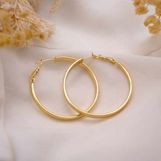 Delia Hoop Earrings (4 cm)
