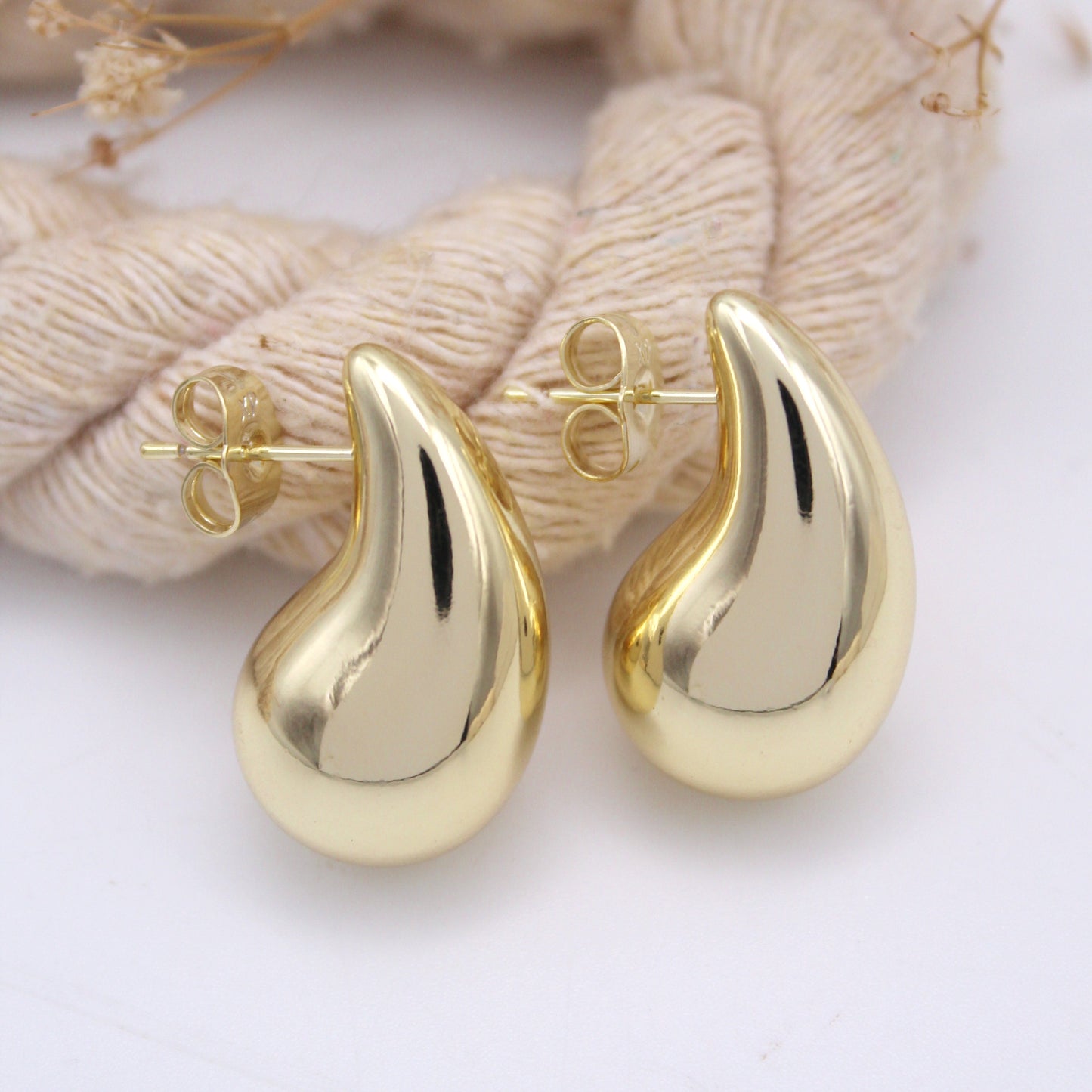 Bottega Gold Drop Earrings