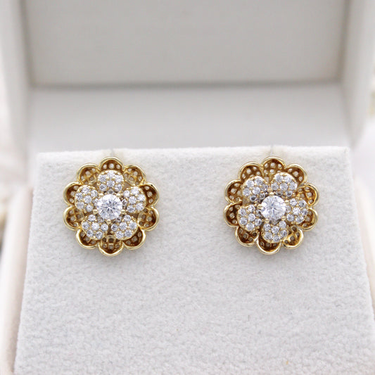 Seray Flower Stud Earrings