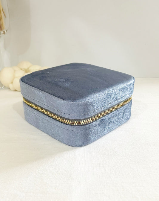 Joyero de viaje - Azul Velvet