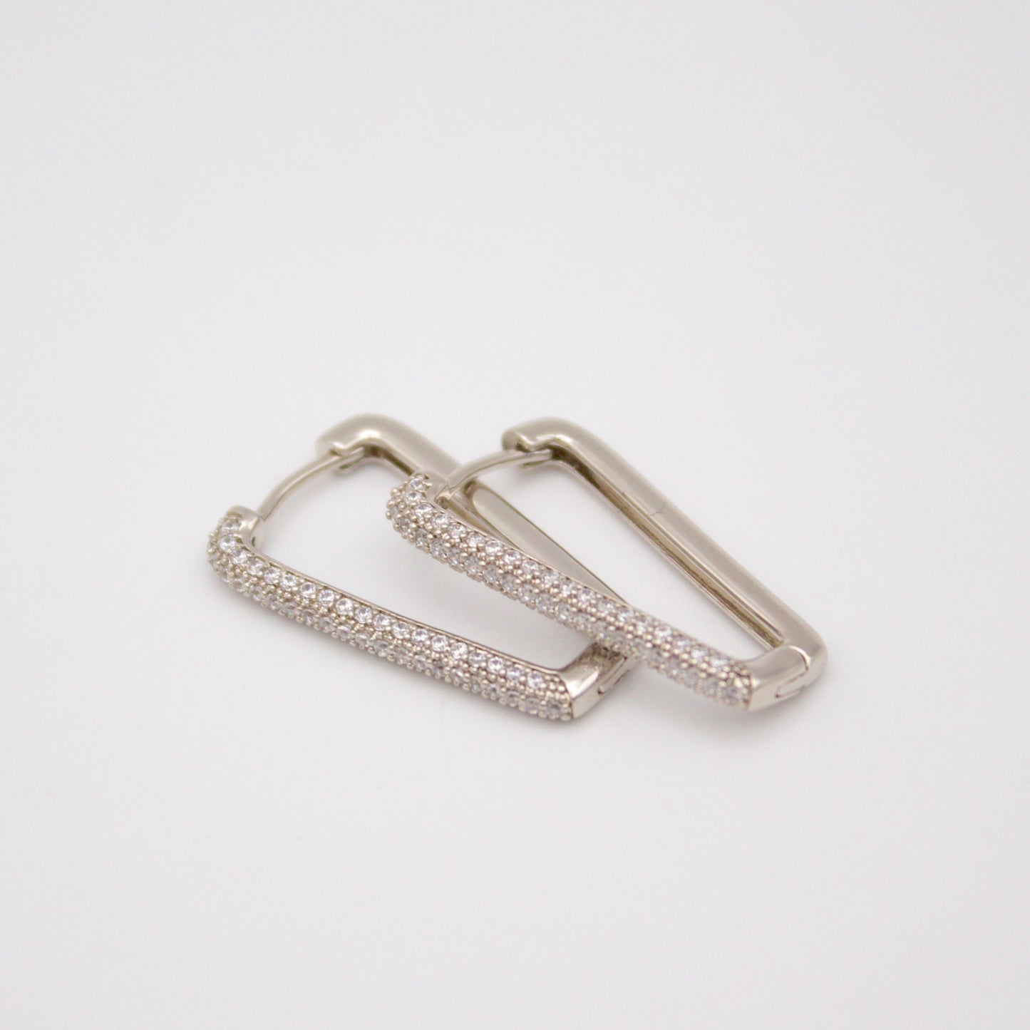 Hadara Silver Huggie Earrings