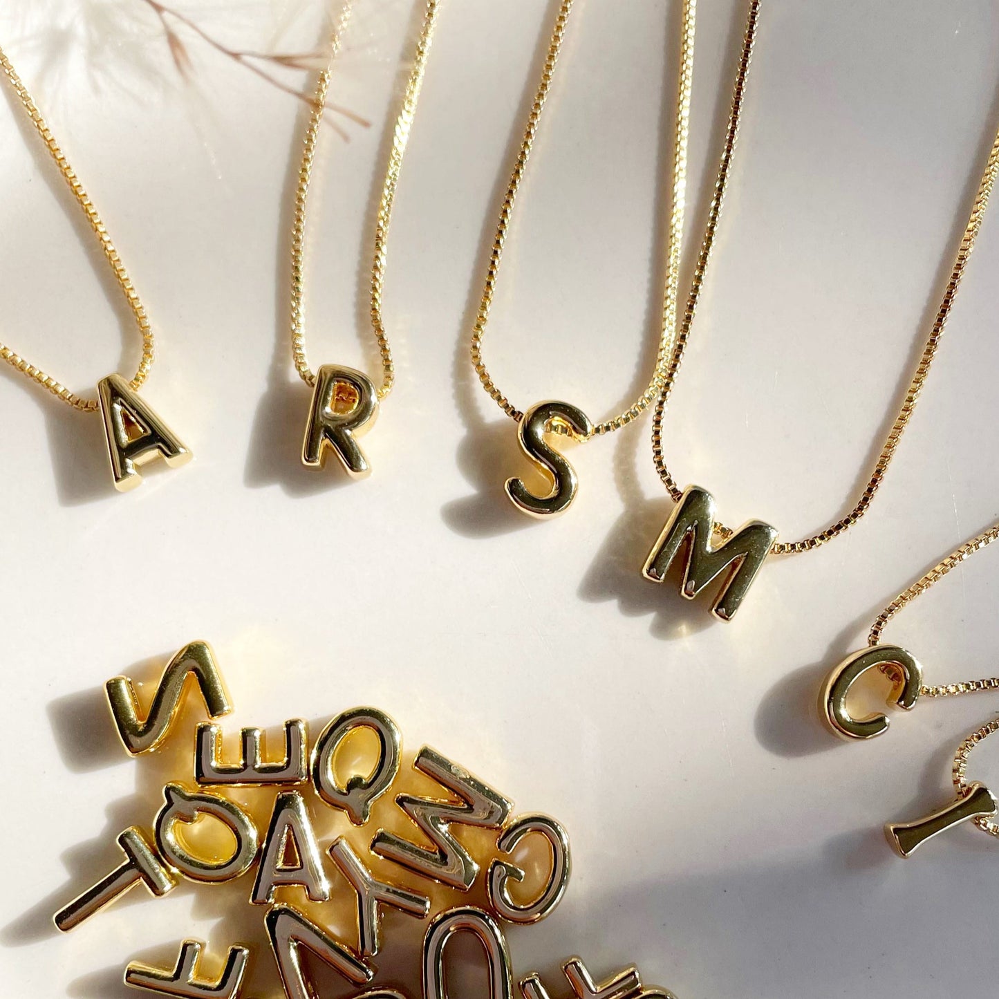 Enna Initial Letter Necklace