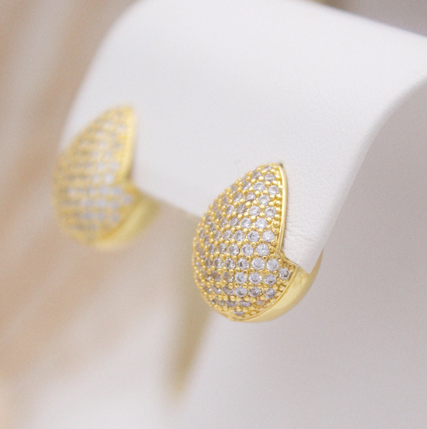 Lorraine Huggie Earrings
