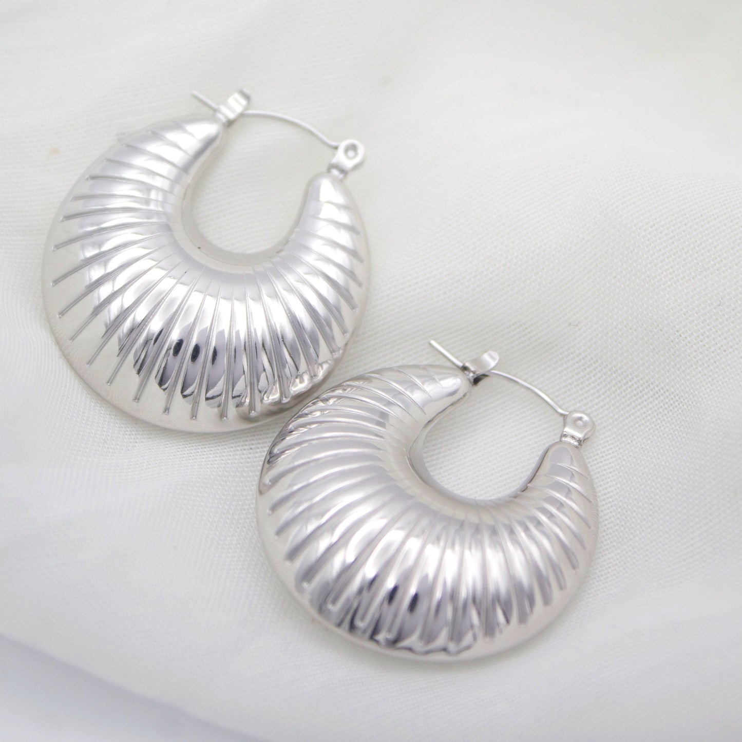 Anaya Silver Hoop Earrings