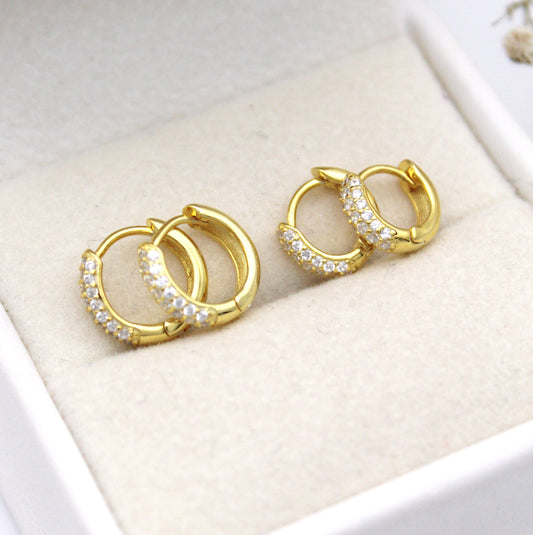 Althea Mini Gold Piercing Earrings (4mm)