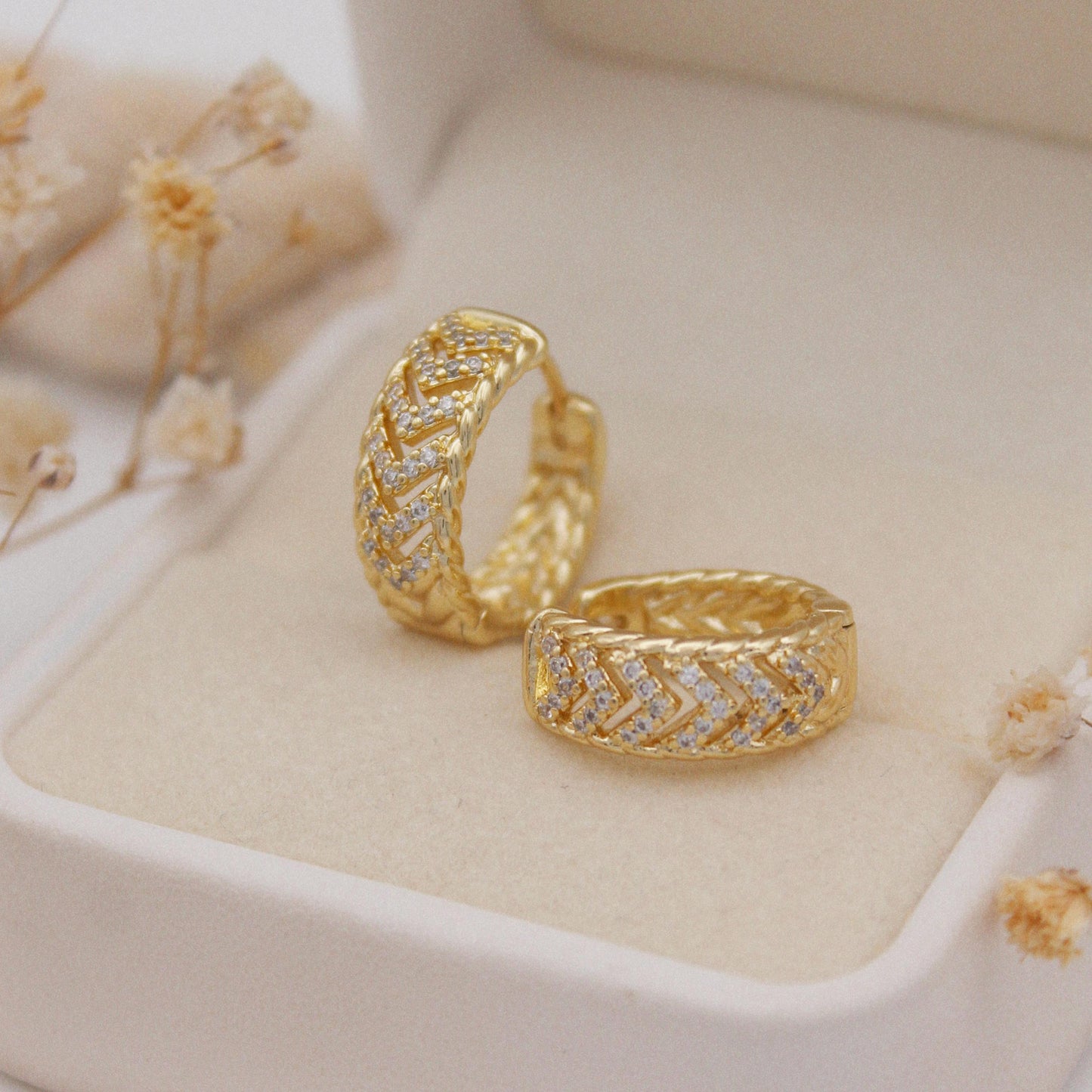 Ambrosia Huggie Earrings