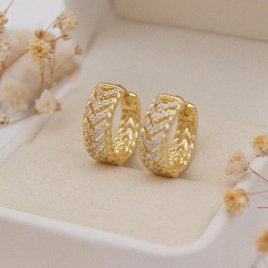 Ambrosia Huggie Earrings