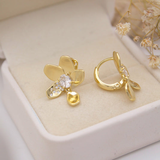 Crisanta Umbra Huggie Earrings