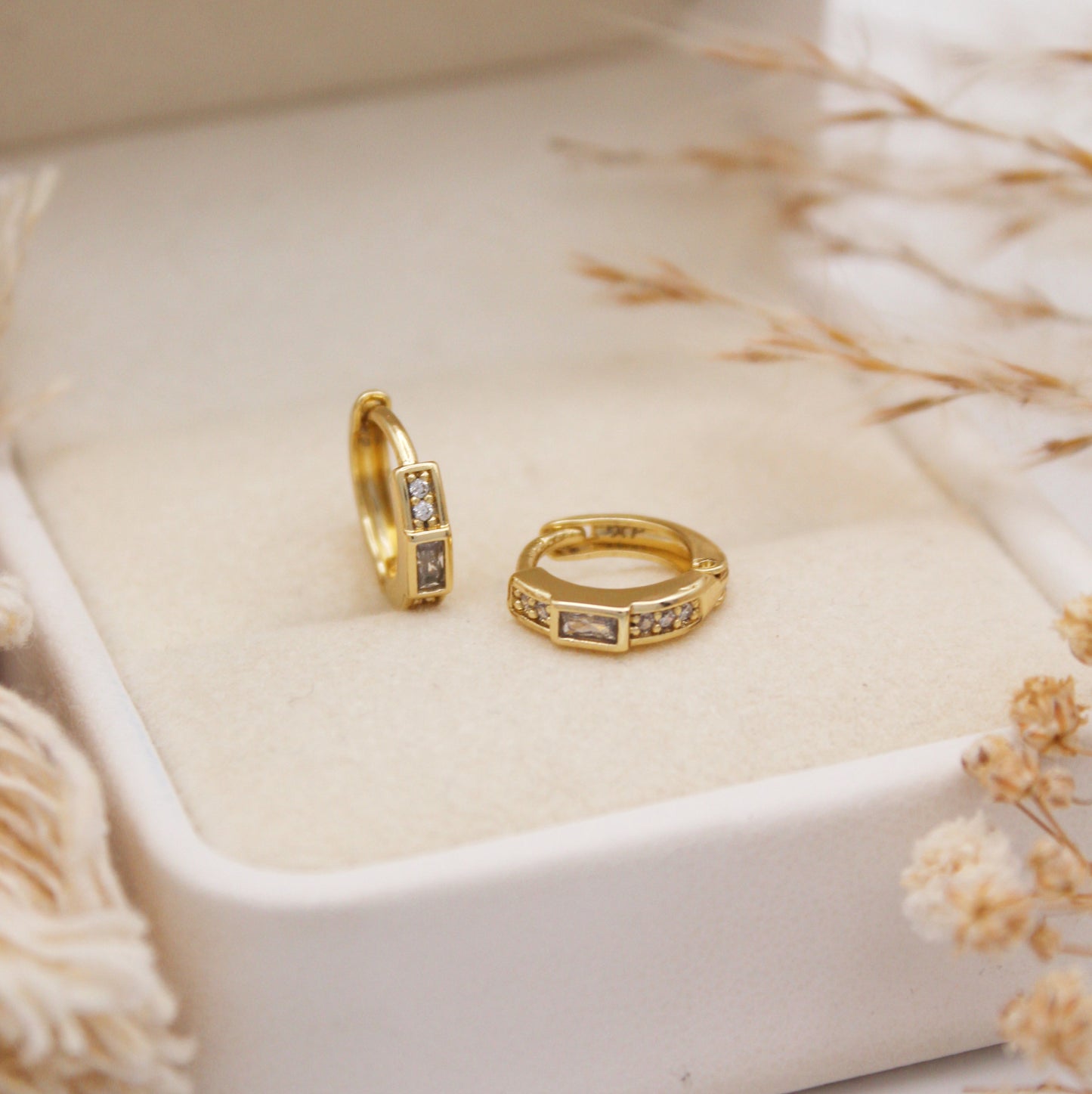 Lightly Huggie Earrings