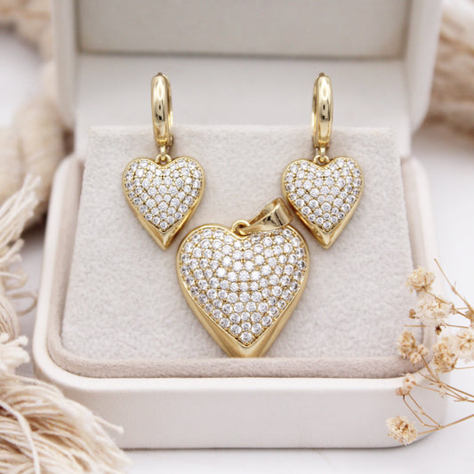 Carissa Heart Jewelry Set
