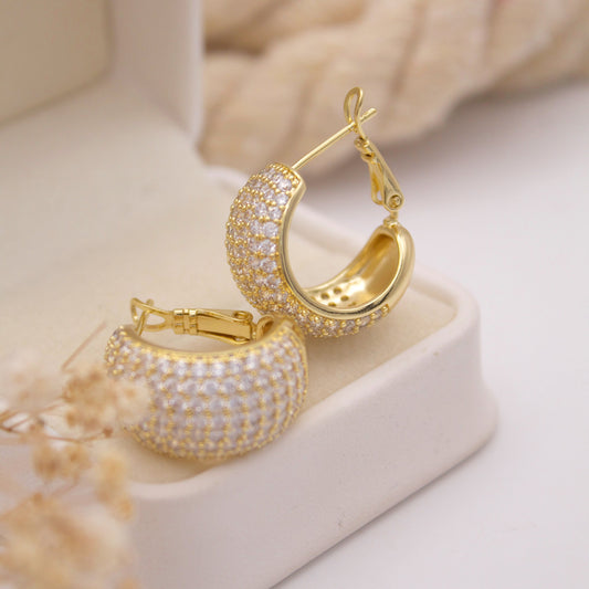 Lucina Gold Hoop Earrings