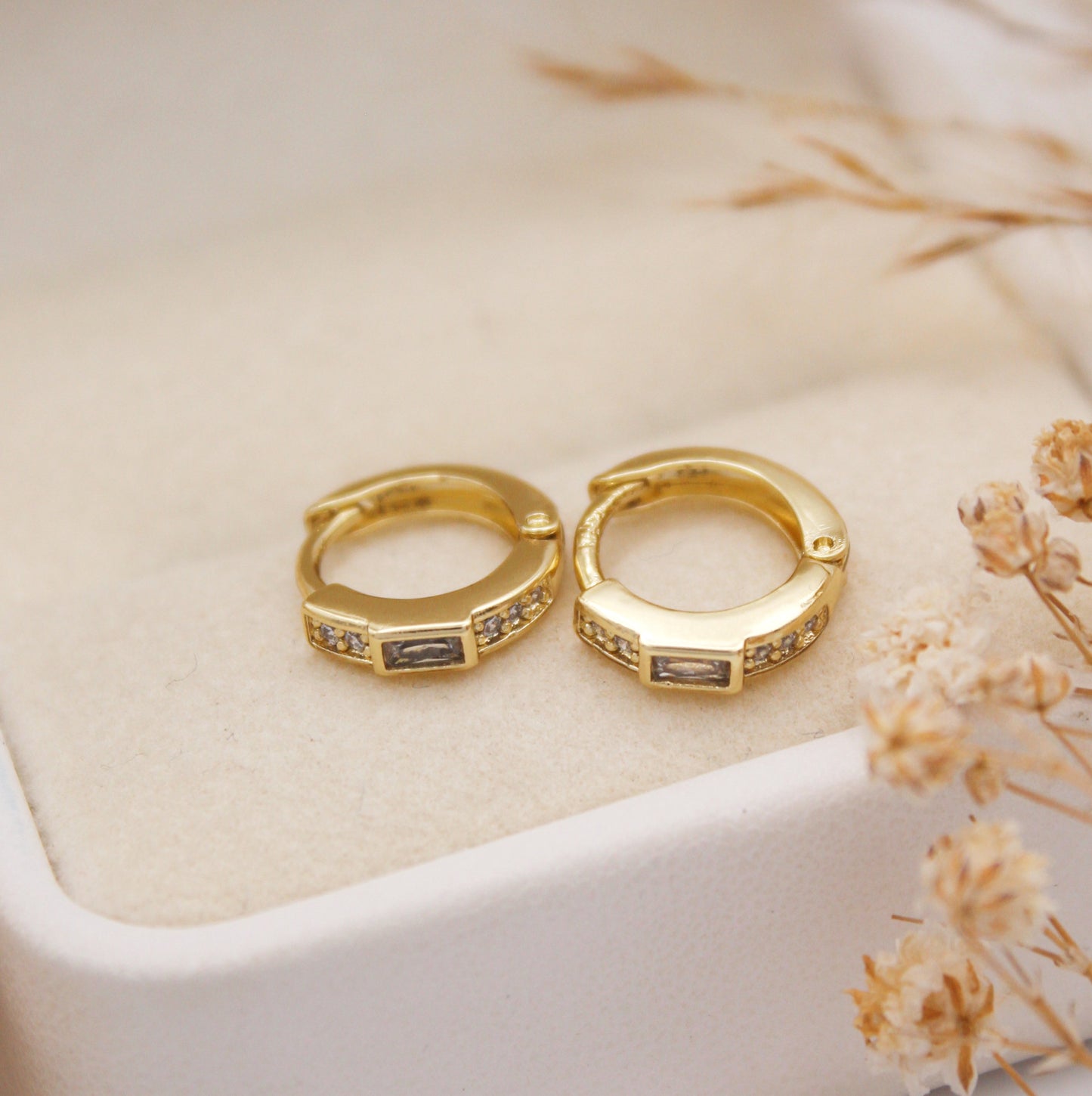 Lightly Huggie Earrings