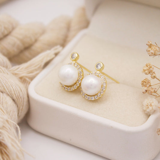 Morgana Pearl Stud Earrings