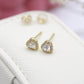 Lucci Gold Stud Earrings