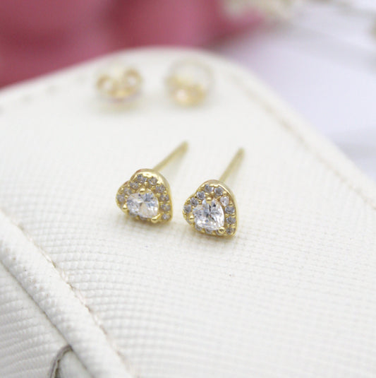 Lucci Gold Stud Earrings