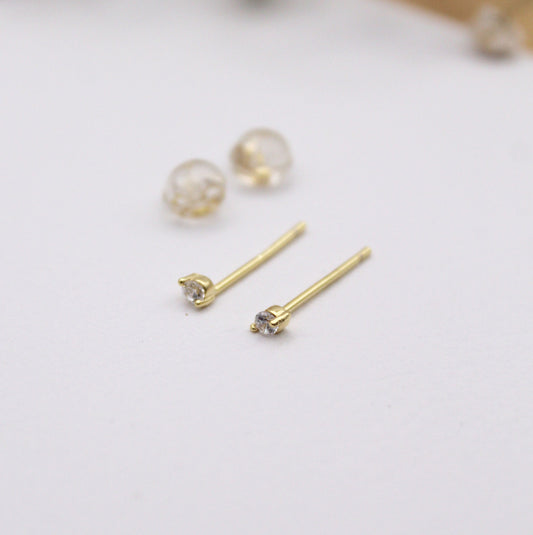 Intie Gold Stud Earrings