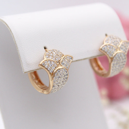 Fiore Hoop Earrings - 18k