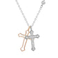 Zarella Silver Cross Necklace