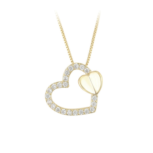 Arenne Gold Heart Necklace