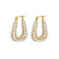 Ivannia Pearl Hoop Earrings