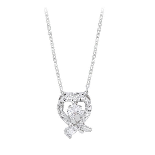 Grettel Silver Heart Necklace