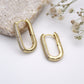 Fiamme Gold Huggie Earrings