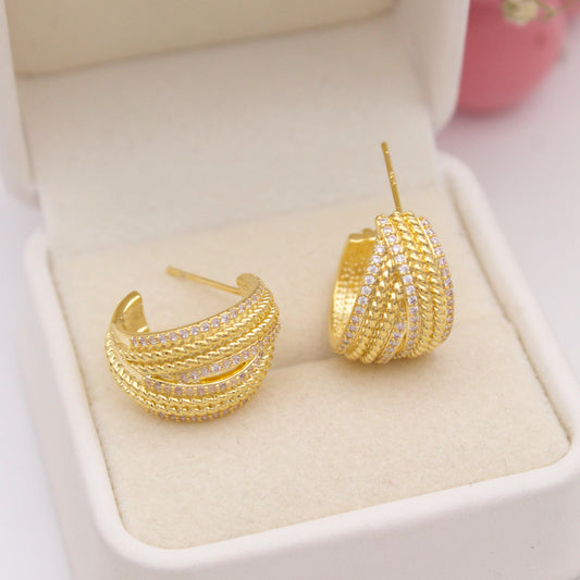 Riona Gold Hoop Earrings