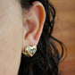 Greta Heart Huggie Earrings