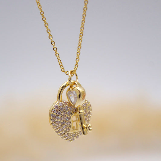 Livia Gold Heart Necklace