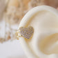 Enora Gold Heart Cuff Earring