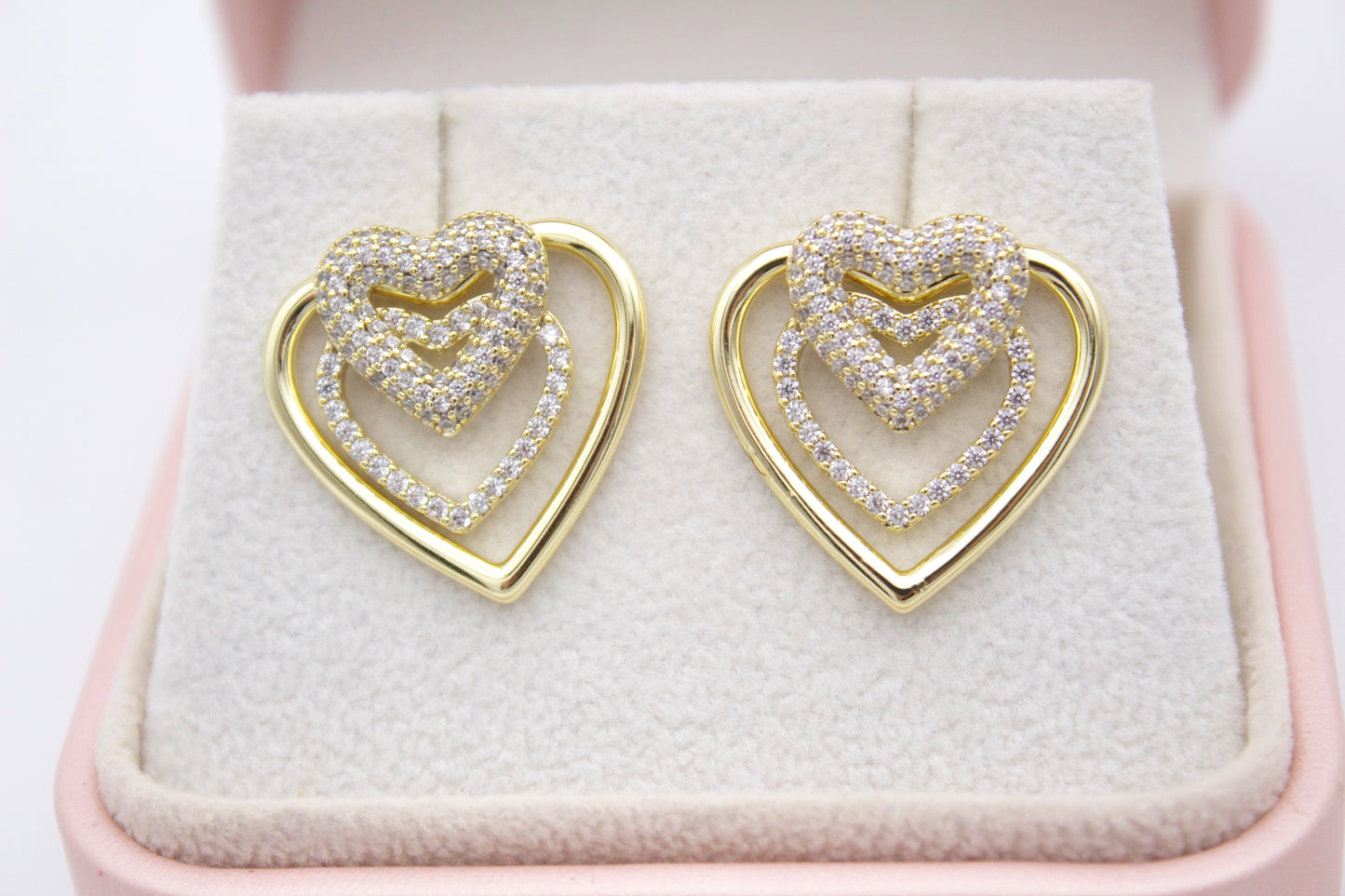 Antella Heart Stud Earrings