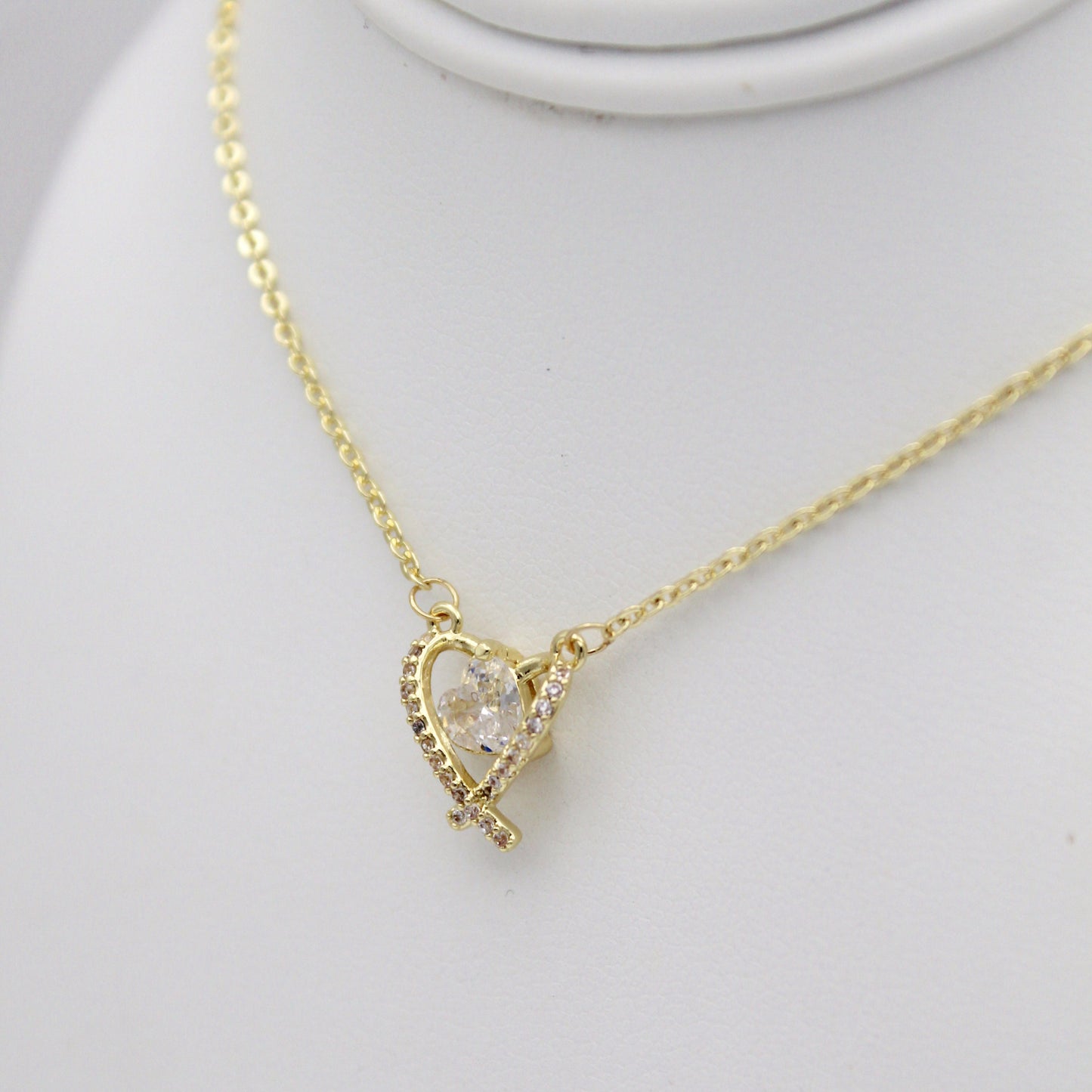 Amary Heart Gold Necklace