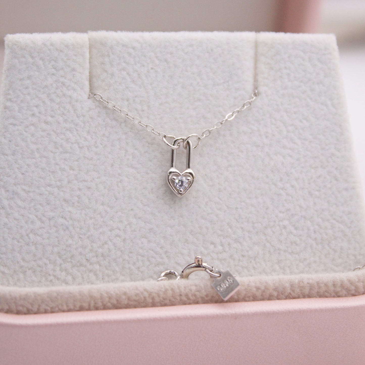 Kylie Heart Silver Necklace