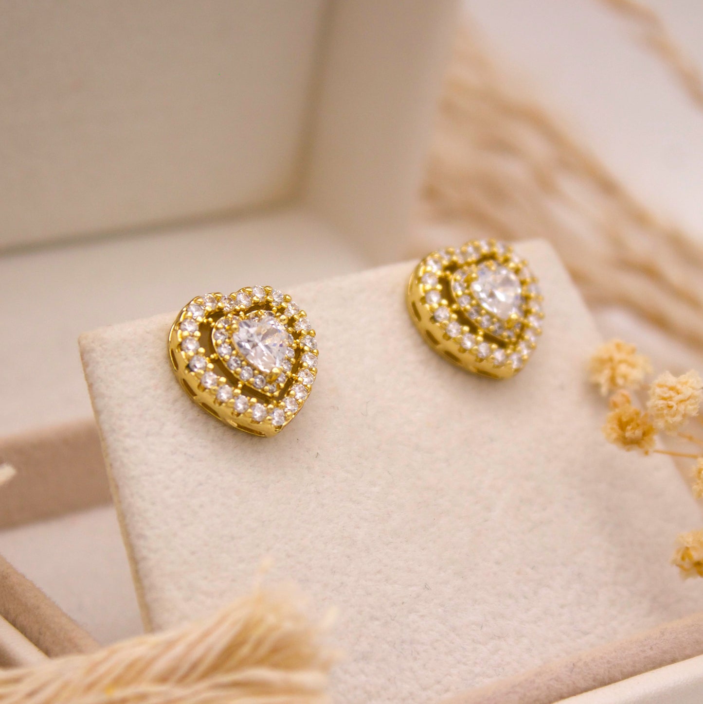 Jossy Heart Stud Earrings