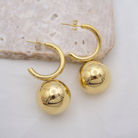 Magda Gold Stud Earrings