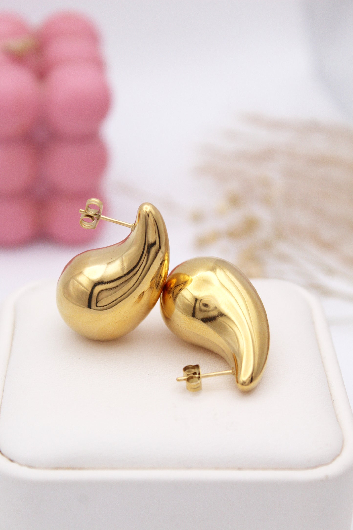 Saveria Gold Drop Earrings