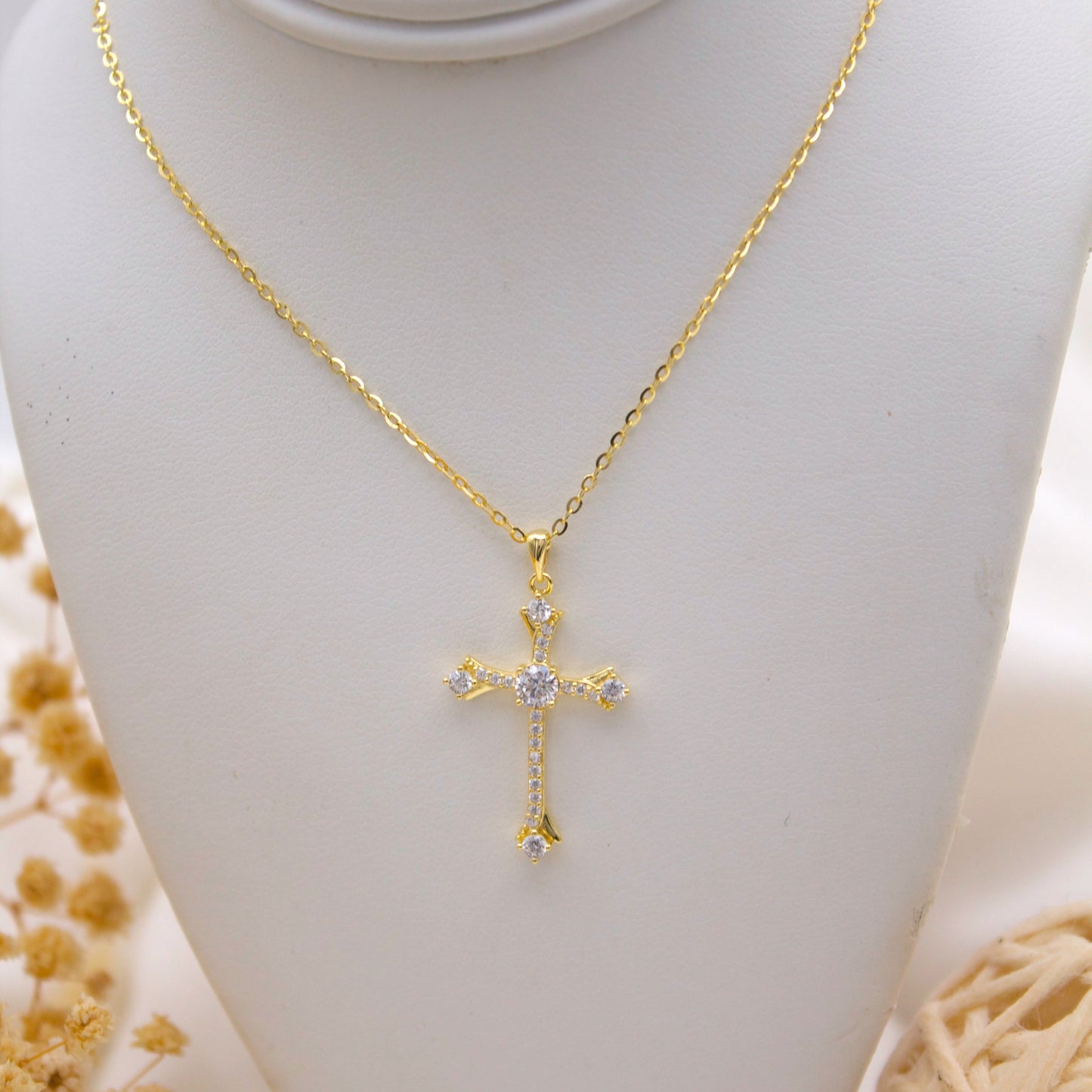 Ebenezer Cross Necklace