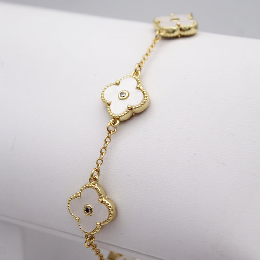 Suzette Clover Bracelet - Blanca